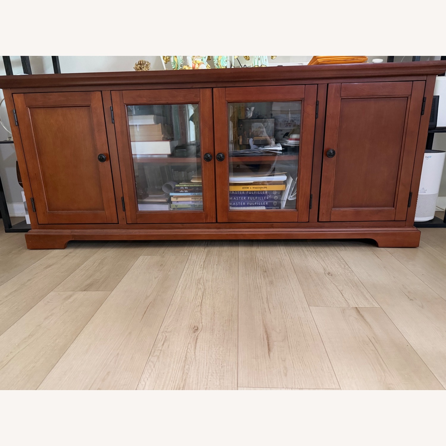 Natural Wood Media Storage - image-2