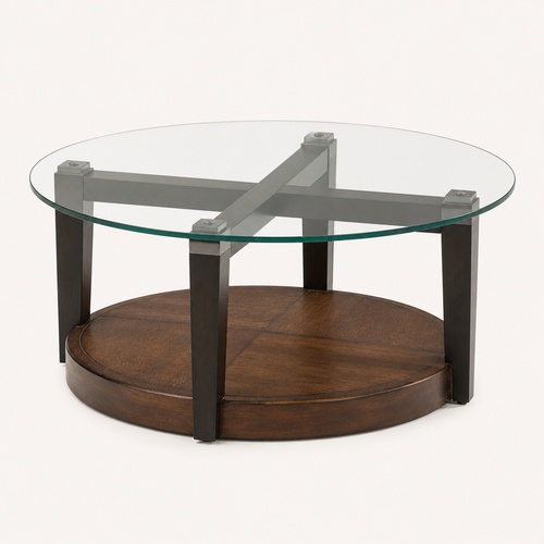 Used Raymour & Flanigan Dunhill Natural Wood Coffee Table for sale on AptDeco