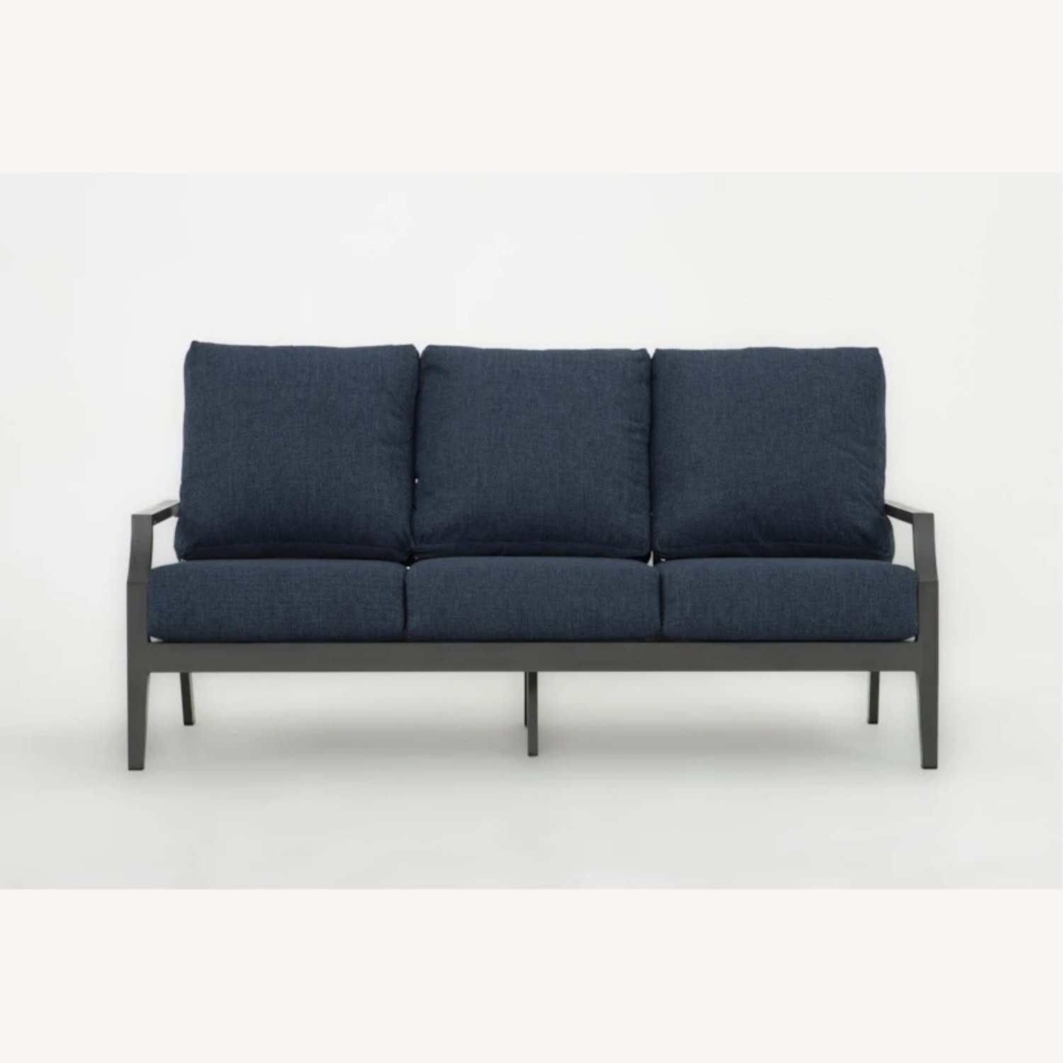 Living Spaces Dark Gray Metal Patio Furniture - image-5