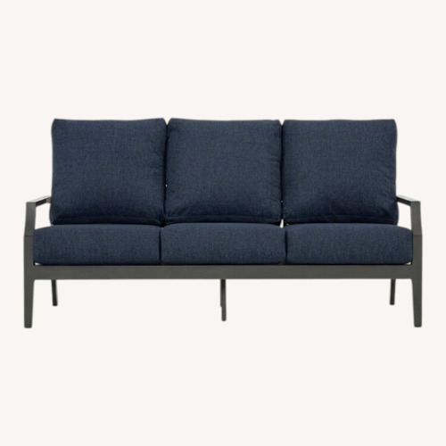 Used Living Spaces Dark Gray Metal Patio Furniture for sale on AptDeco
