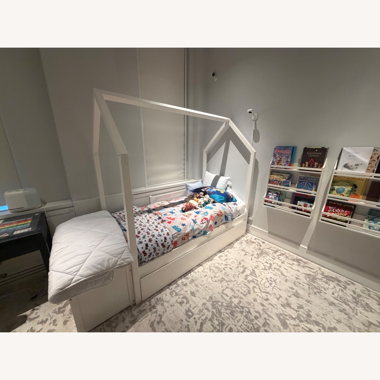 West Elm Kids White Wood Twin Bed - image-3