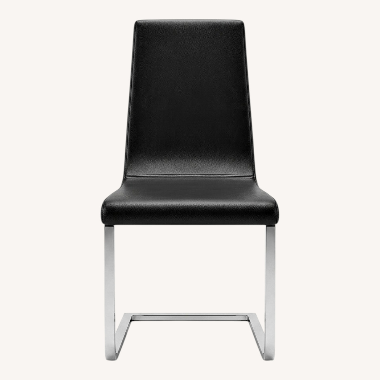 Calligaris Black Leather Dining Chairs - image-0