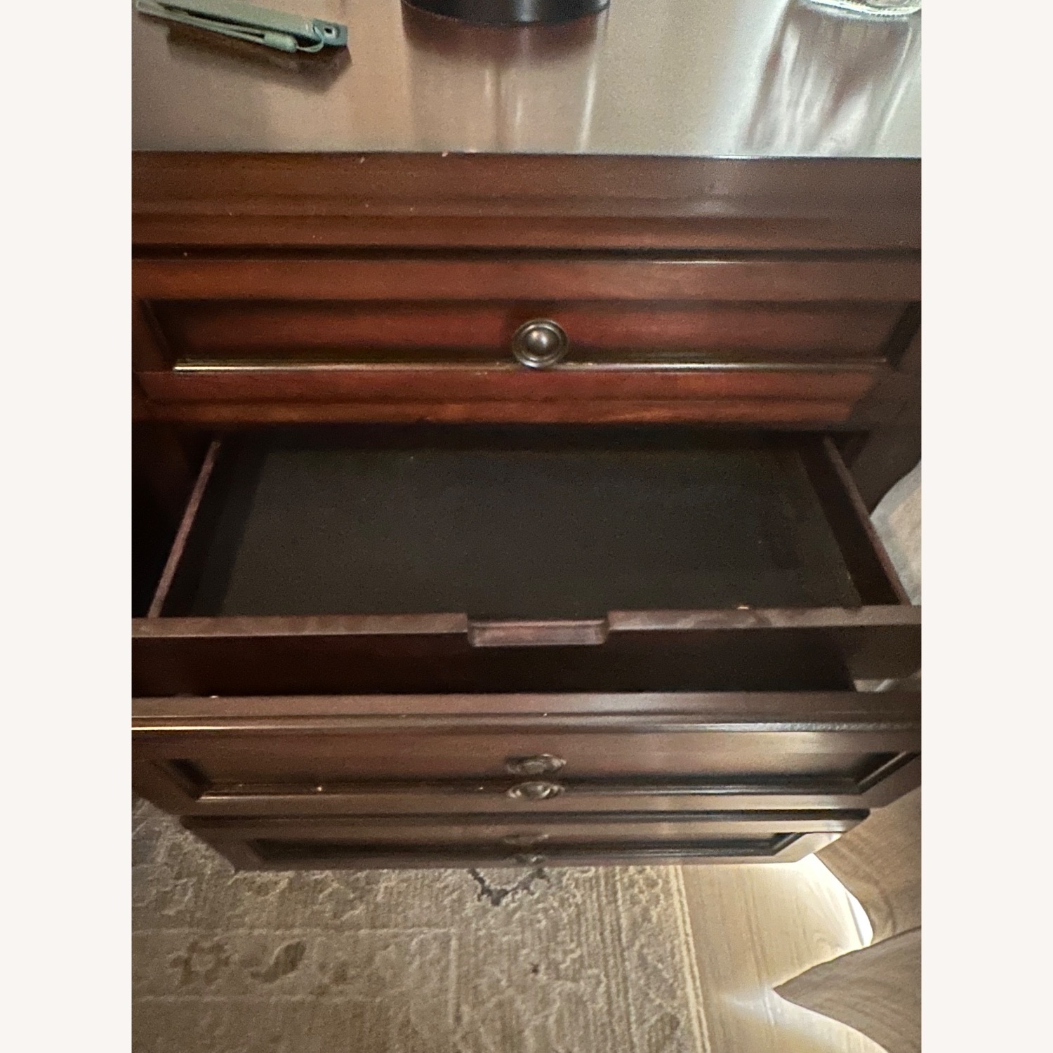 Ashley Furniture Porter Dark Brown Wood Nightstands - image-2