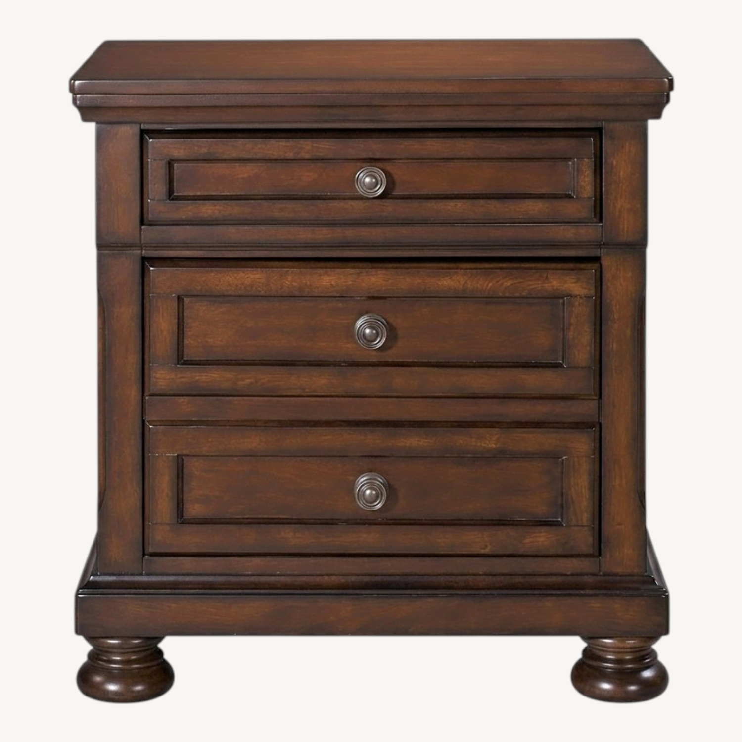 Ashley Furniture Porter Dark Brown Wood Nightstands - image-0