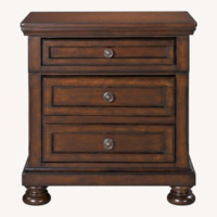 Ashley Furniture Porter Dark Brown Wood Nightstands
