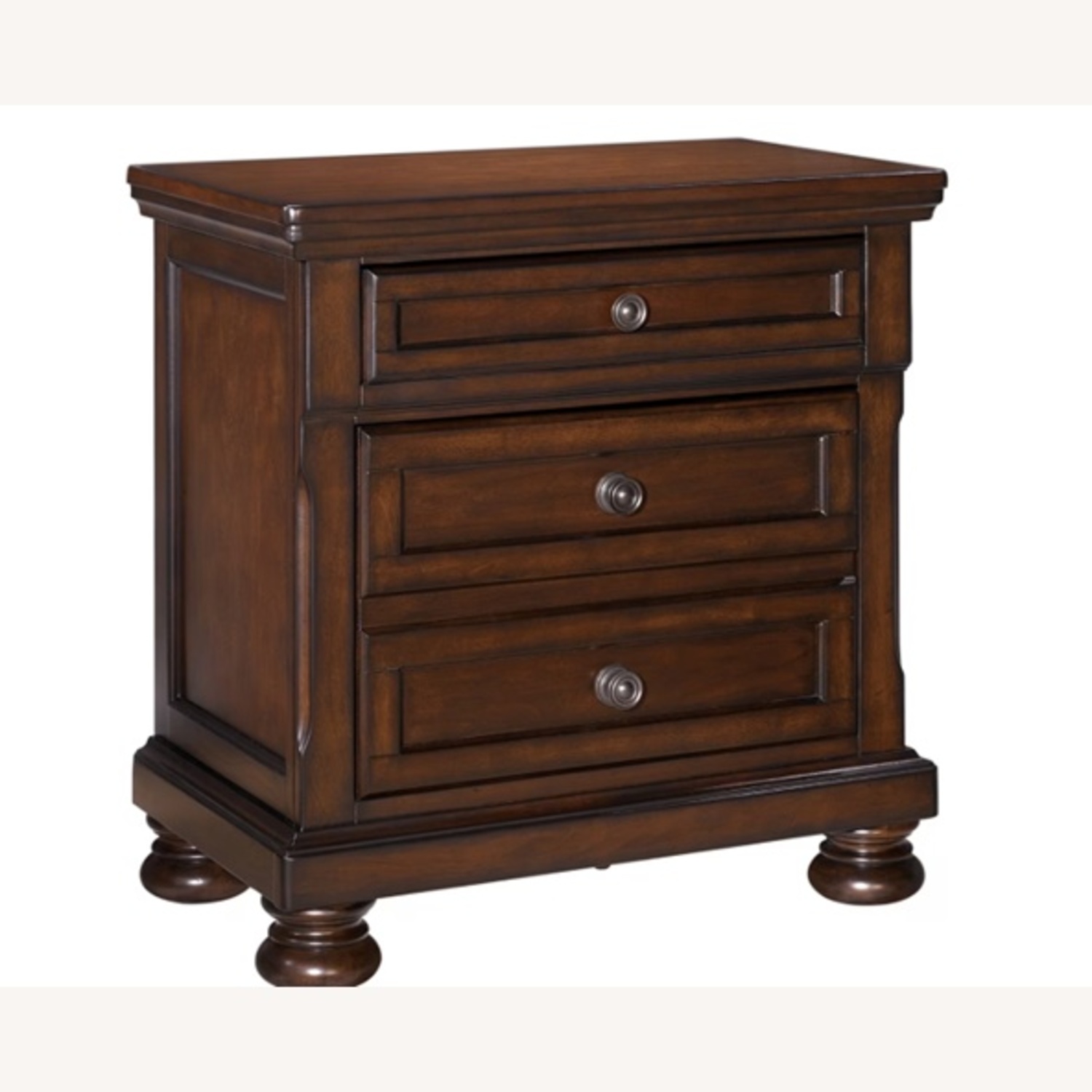 Ashley Furniture Porter Dark Brown Wood Nightstands - image-5