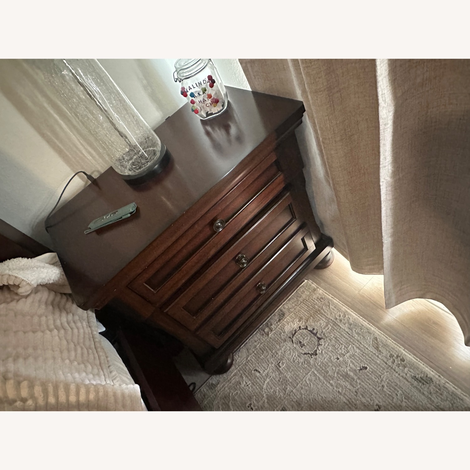 Ashley Furniture Porter Dark Brown Wood Nightstands - image-4