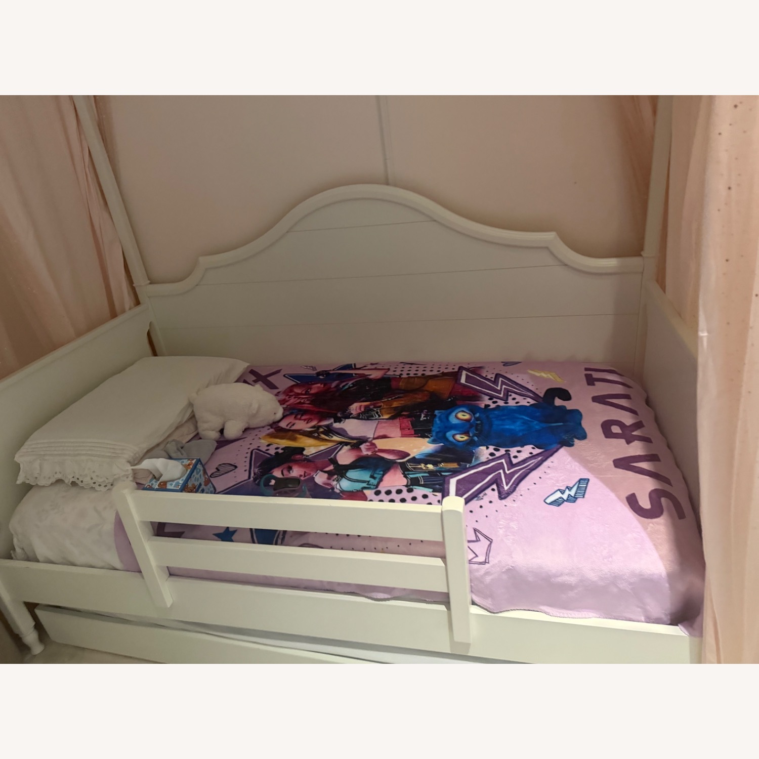Pottery Barn Kids Juliette White Wood Twin Bed - image-4