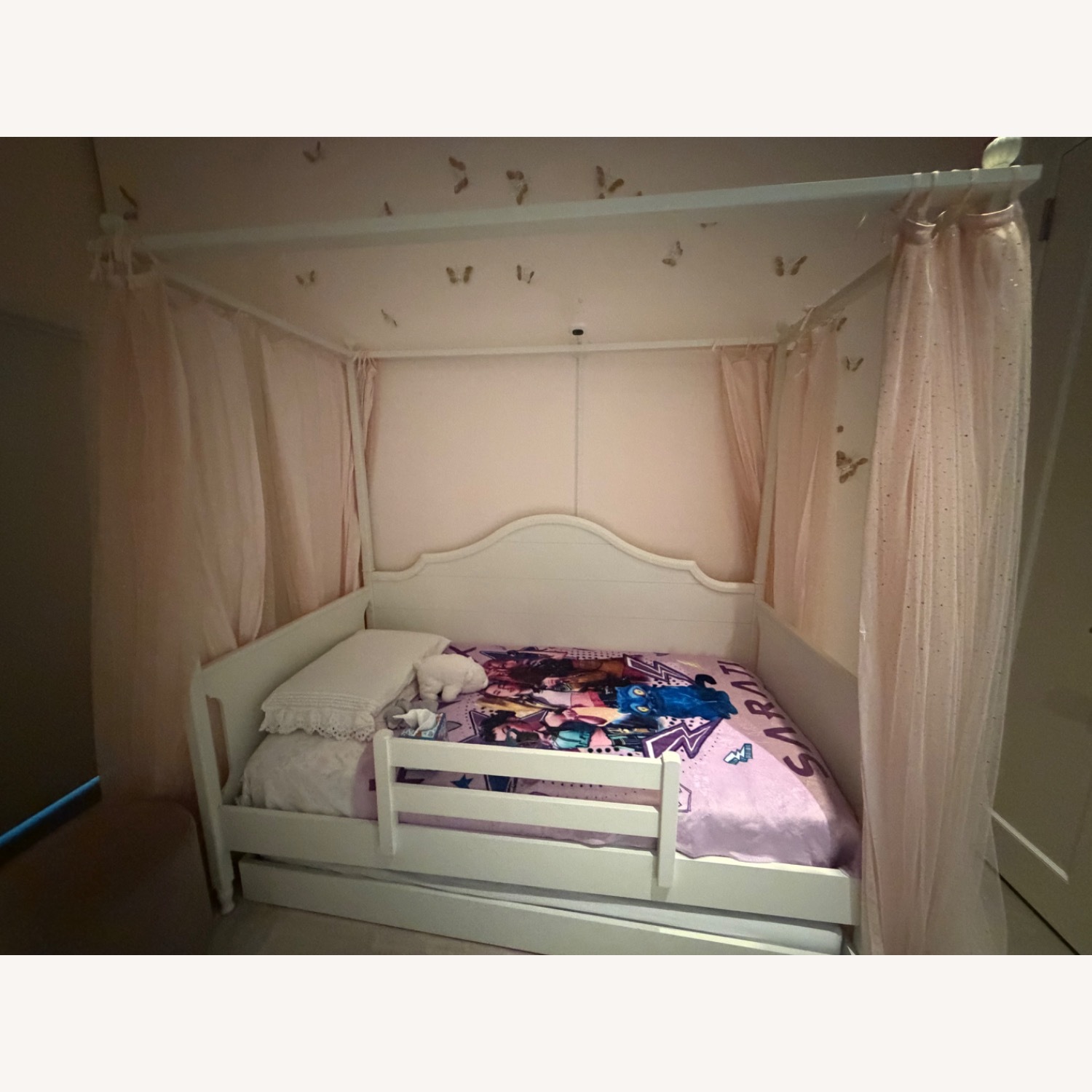 Pottery Barn Kids Juliette White Wood Twin Bed - image-1