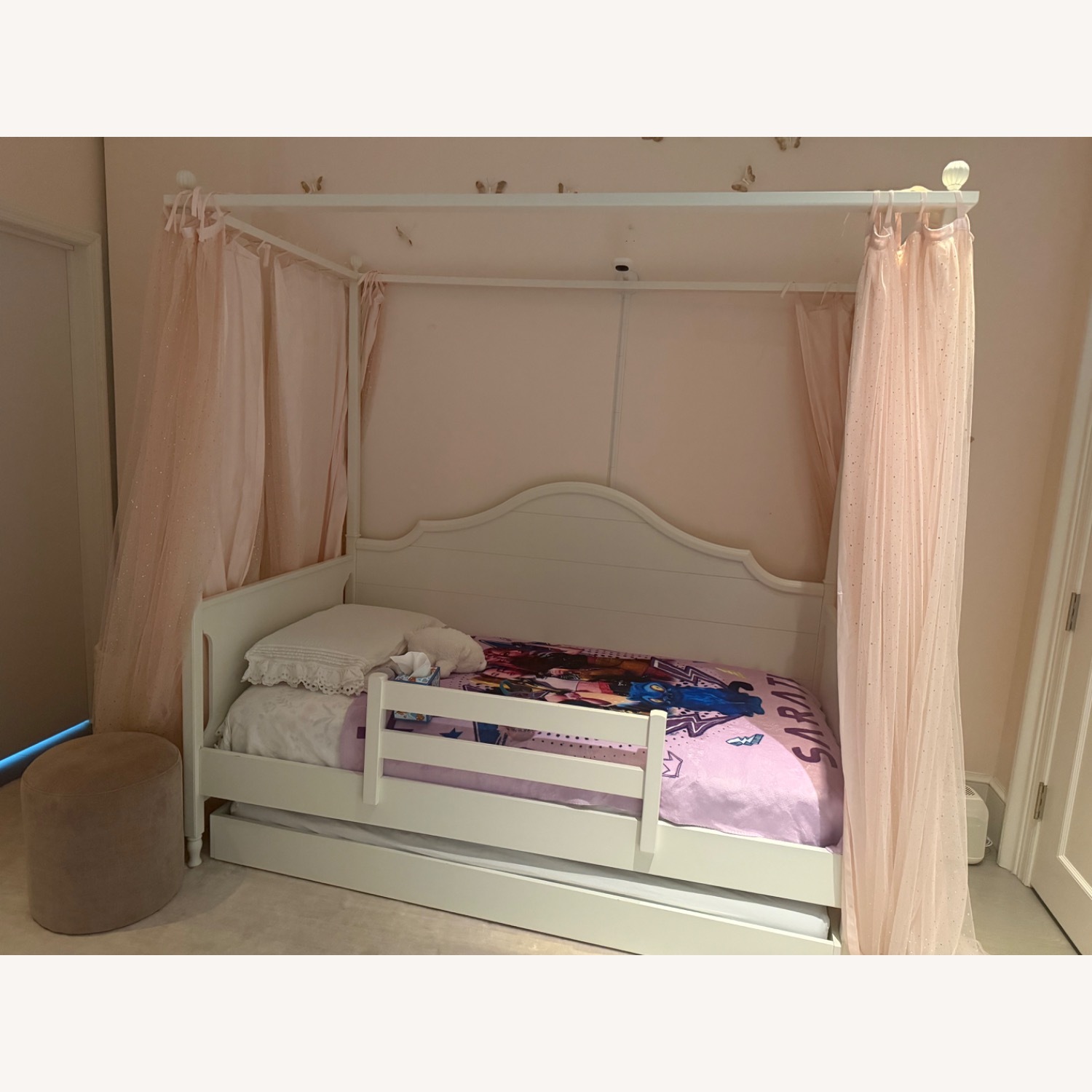 Pottery Barn Kids Juliette White Wood Twin Bed - image-6