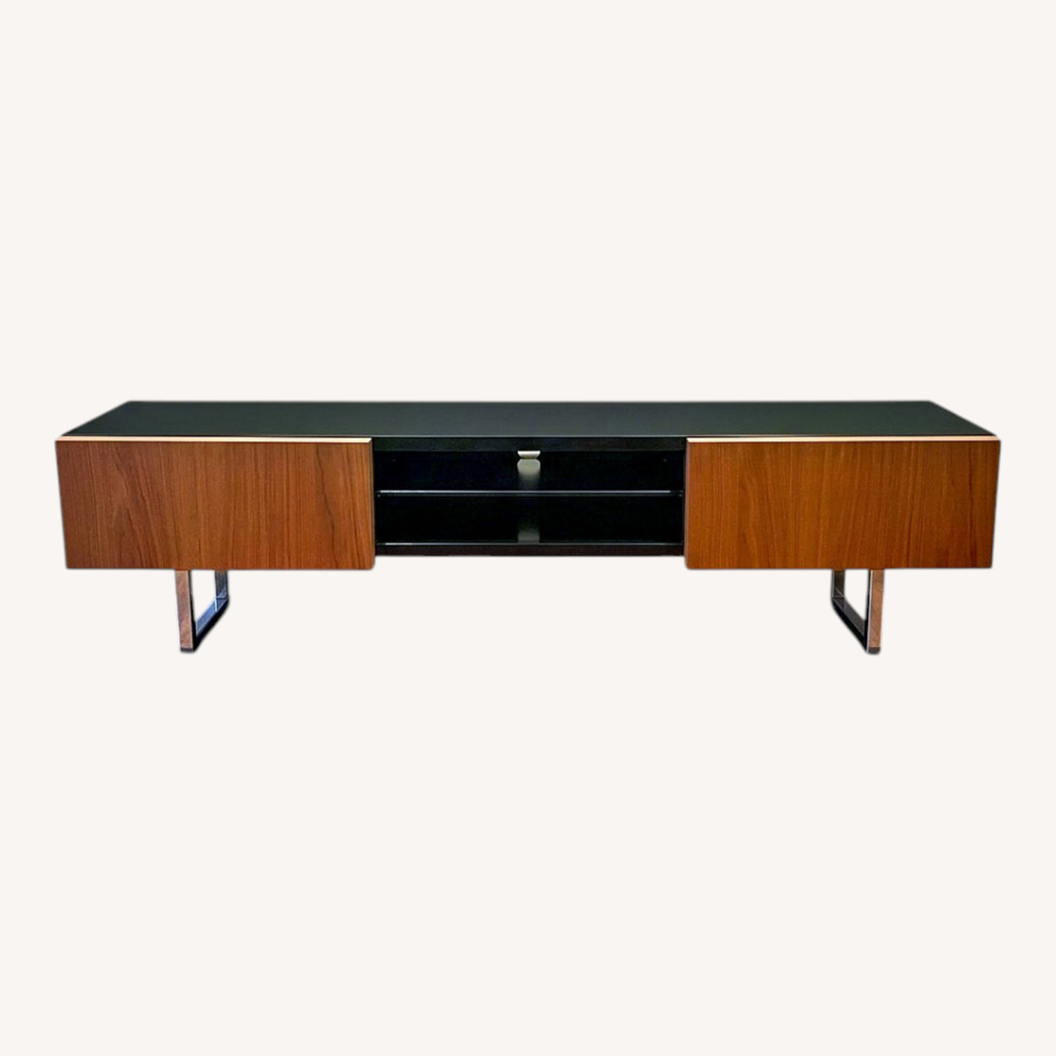 Calligaris Black Metal Media Storage - image-0
