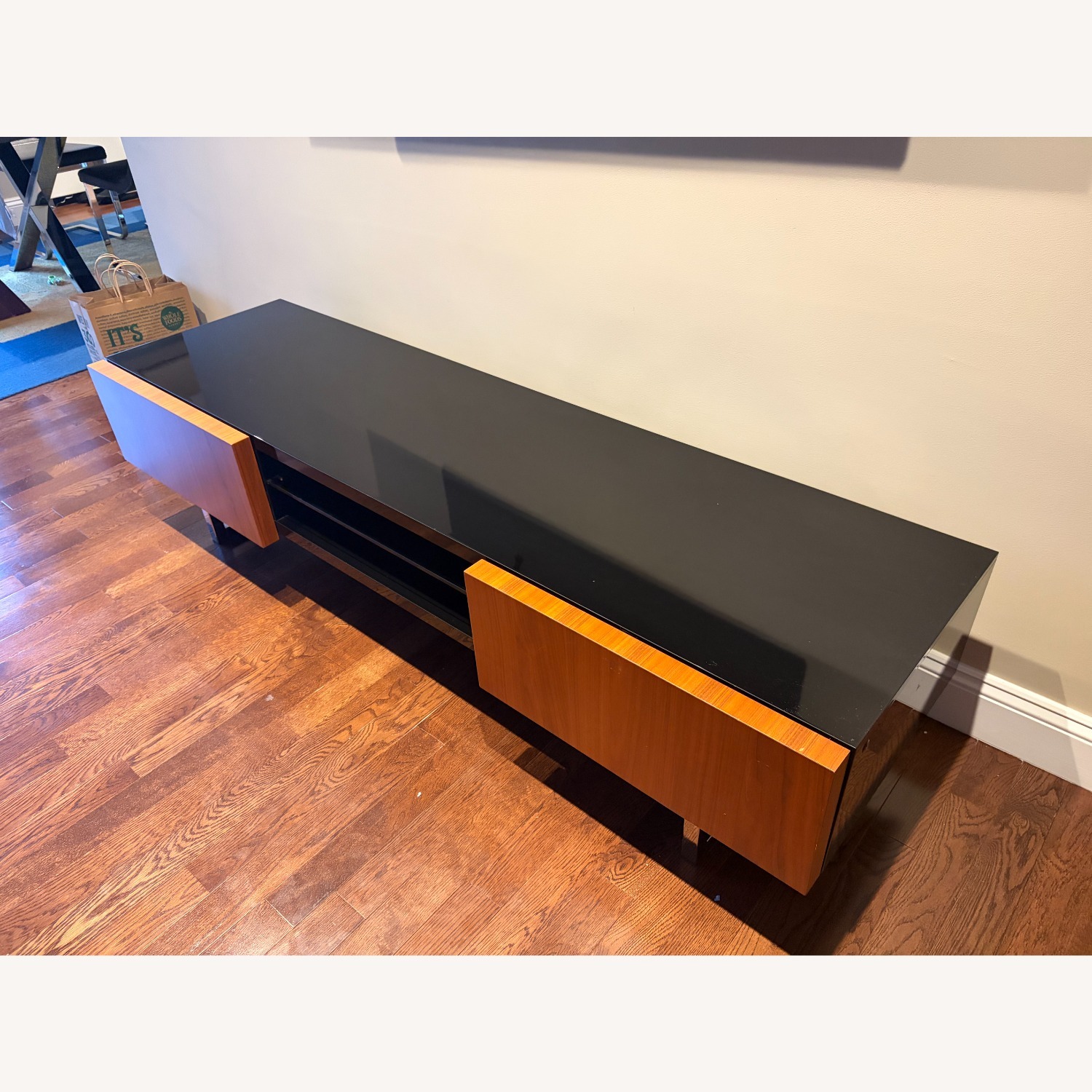 Calligaris Black Metal Media Storage - image-1