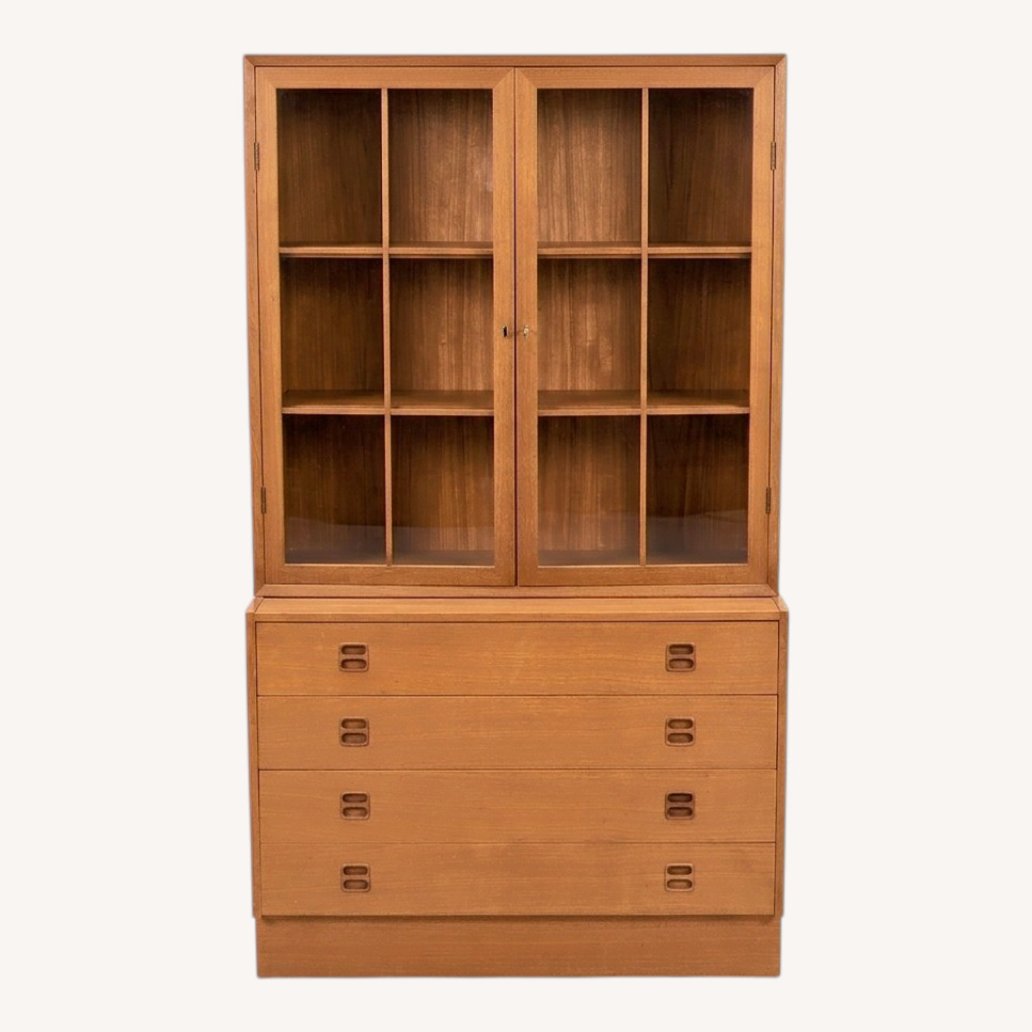 Light Brown Wood Sideboard - image-0