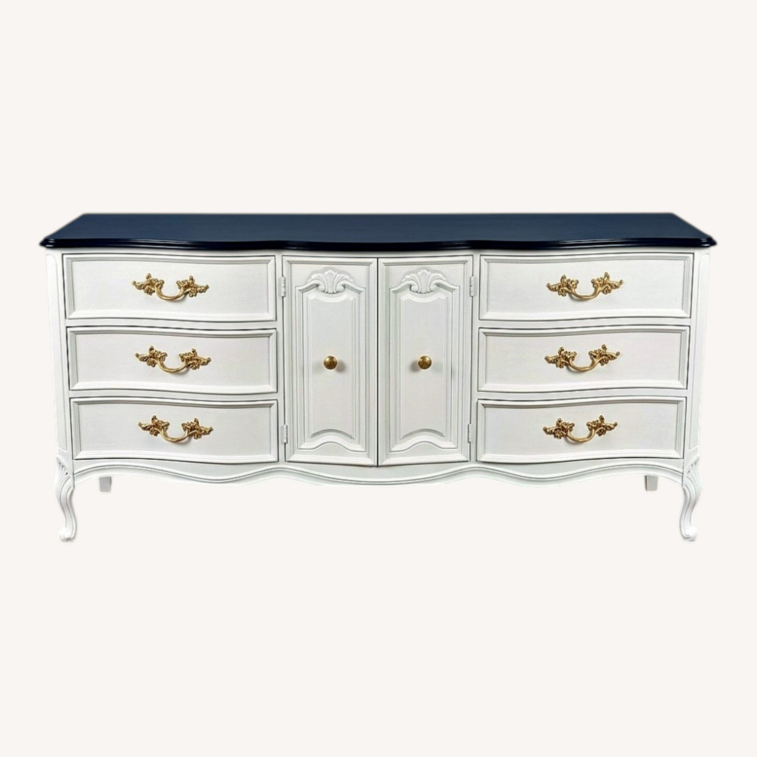 Dixie Furniture Company White Wood Dresser - image-0