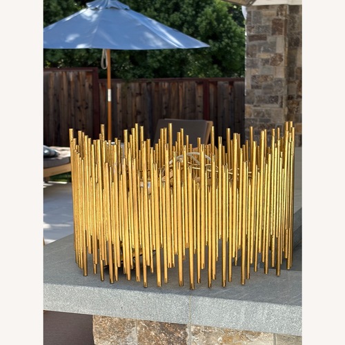 Used Arteriors Home Prescott Gold Ceiling Lamp for sale on AptDeco