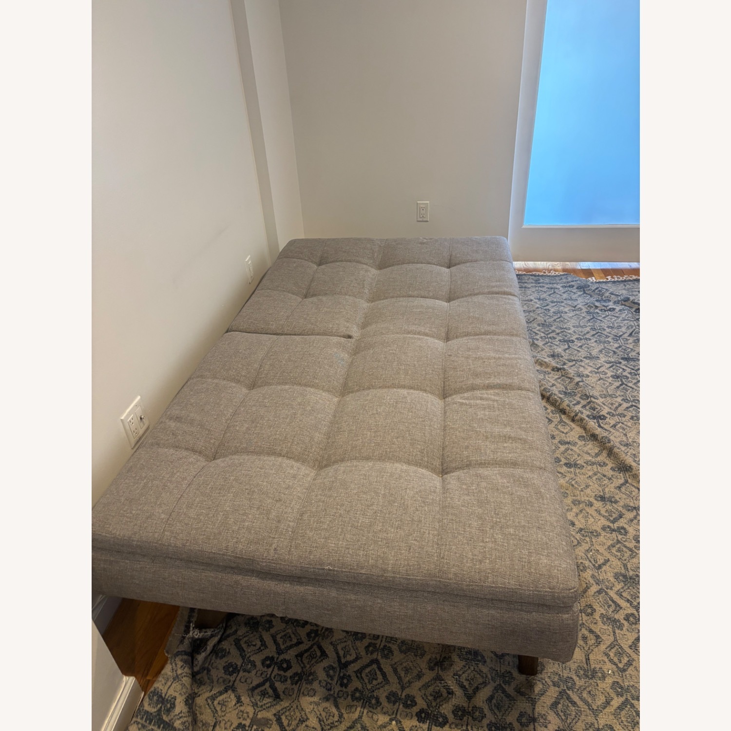 ABC Carpet and Home Light Gray Sleeper Sofa - image-4