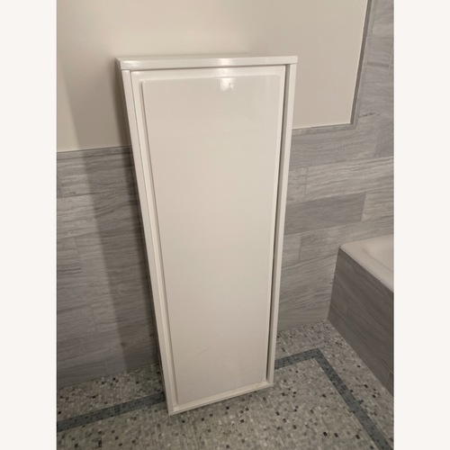 Used CB2 Gallery White Laquer Cabinet for sale on AptDeco