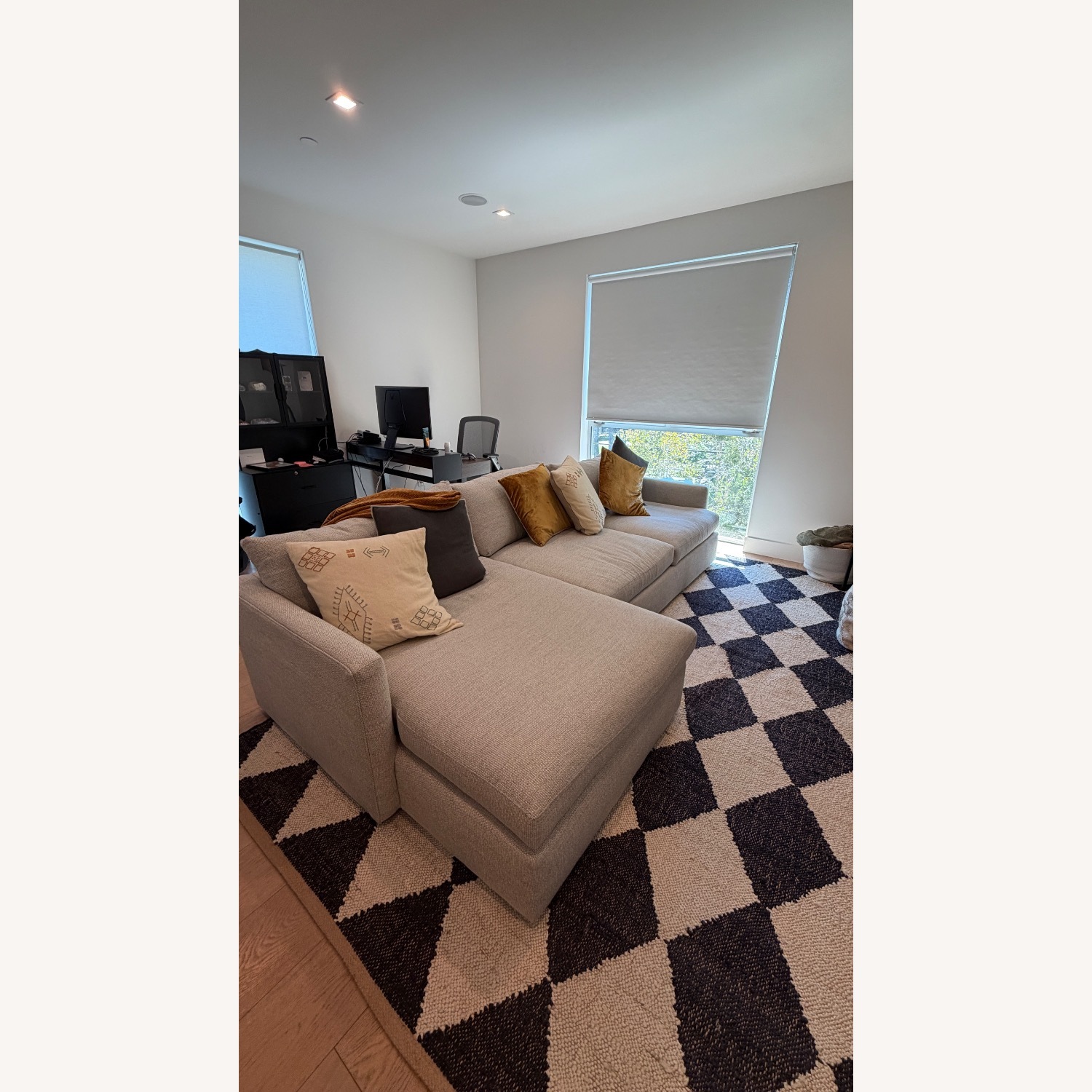 Crate & Barrel Lounge 2 Piece Sectional - image-1