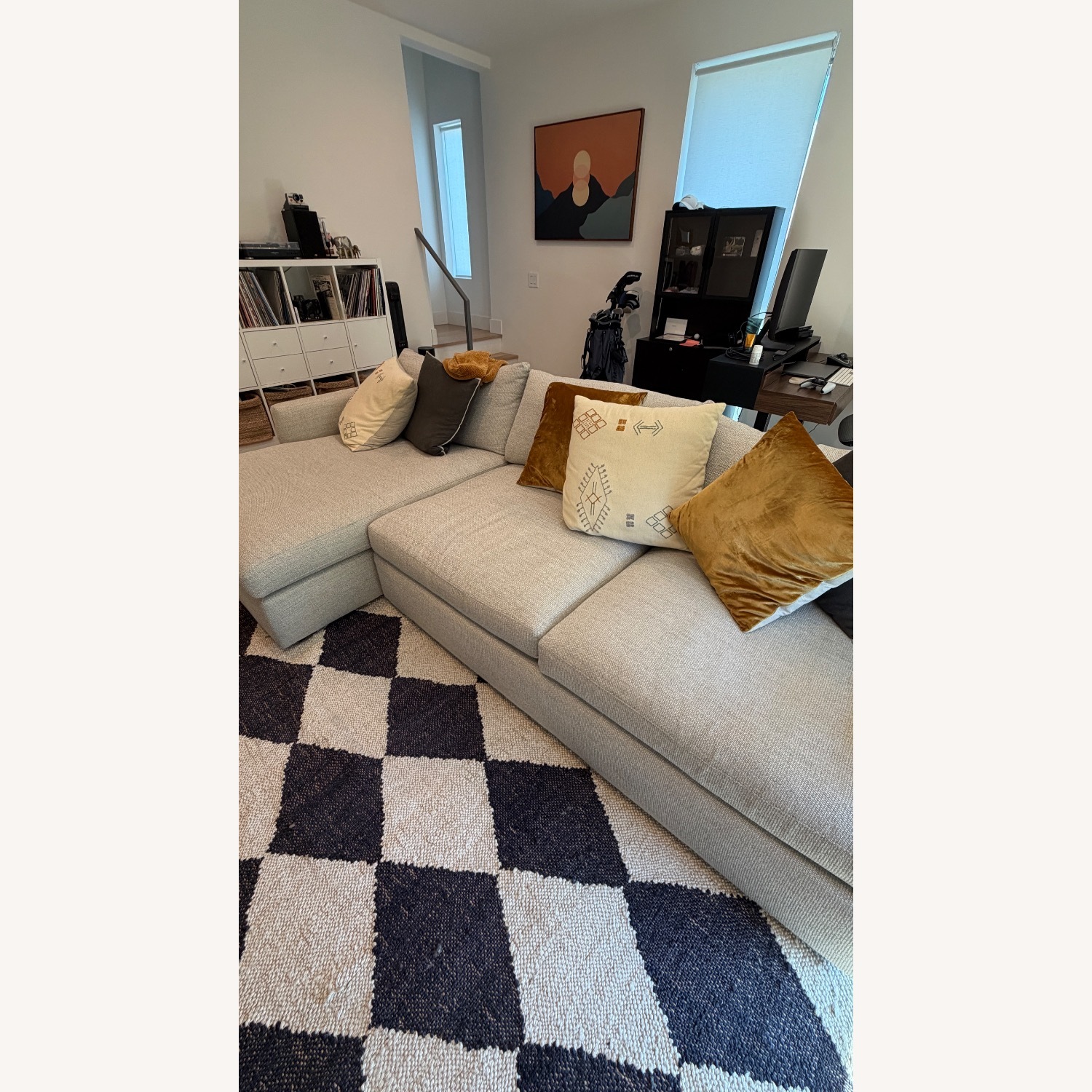 Crate & Barrel Lounge 2 Piece Sectional - image-2