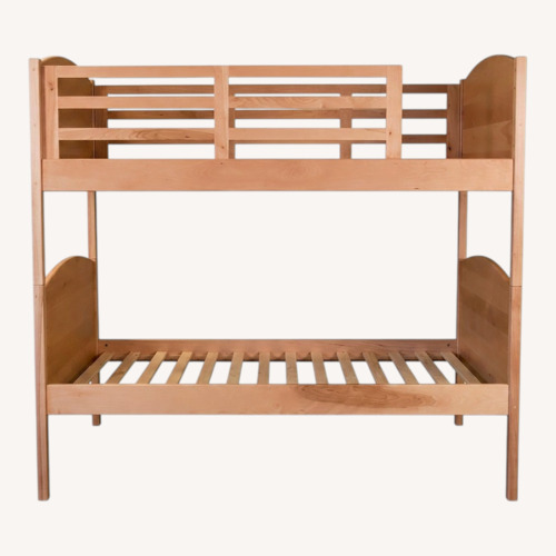 Used Pompanoosuc Mills Natural Wood Bunk Bed for sale on AptDeco