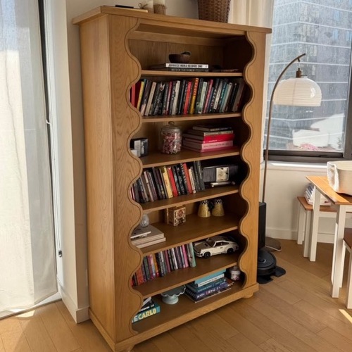 Used Anthropologie Light Brown Bookcase for sale on AptDeco