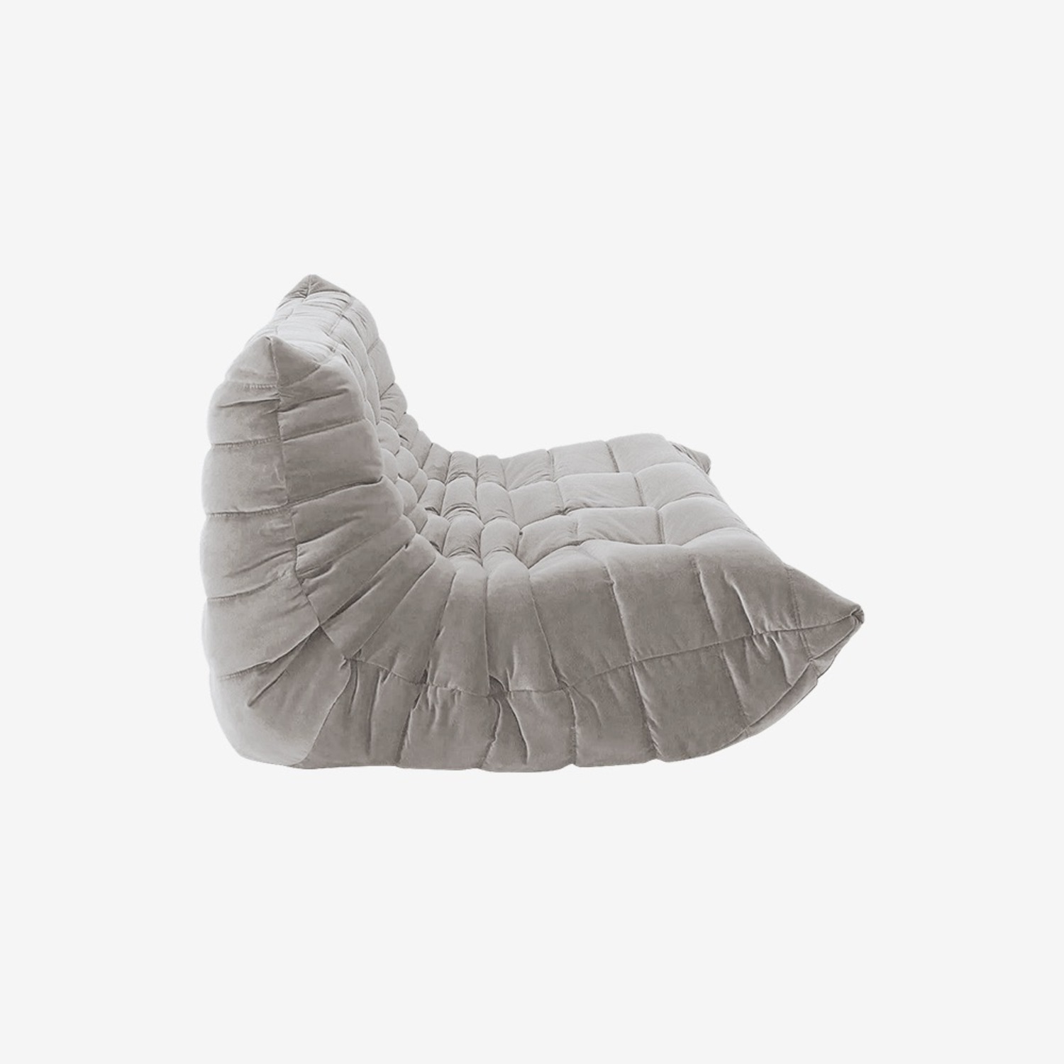 Light Gray Fabric 3+ Seater Sofa - image-2