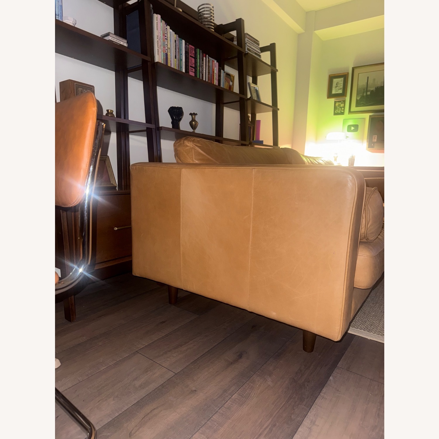 Article Sven 88" Tufted Leather Sofa - Charme Tan - image-3