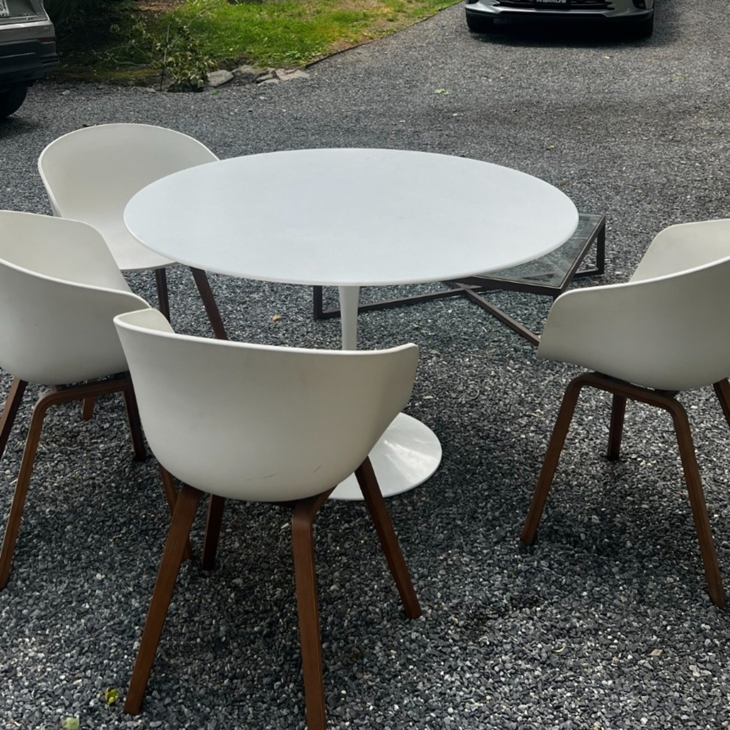 Design Within Reach Saarinen White Dining Set - image-4