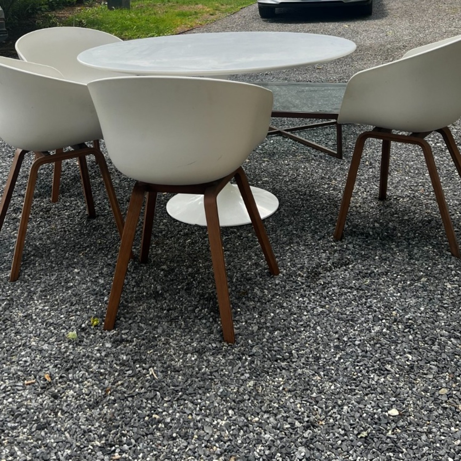 Design Within Reach Saarinen White Dining Set - image-3