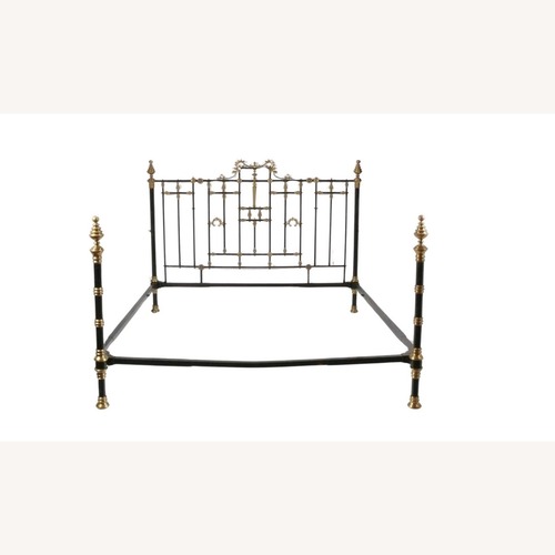 Used Vintage/Antique Black Brass King Bed for sale on AptDeco