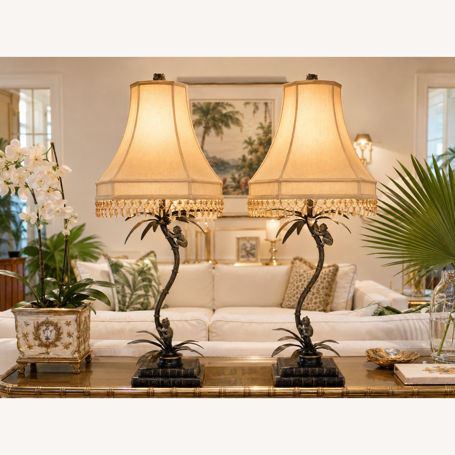 Maitland-Smith Dark Bronze Table Lamps - image-2