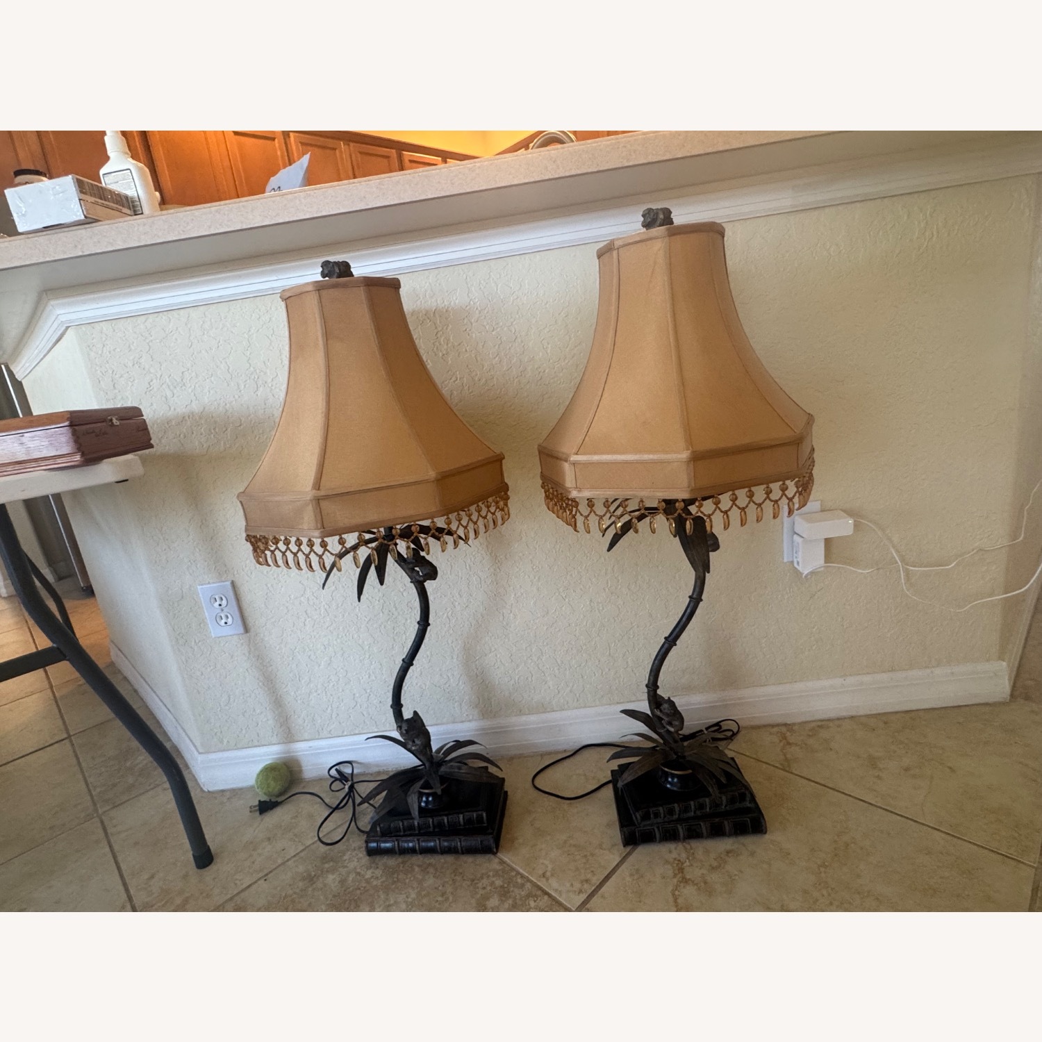 Maitland-Smith Dark Bronze Table Lamps - image-3