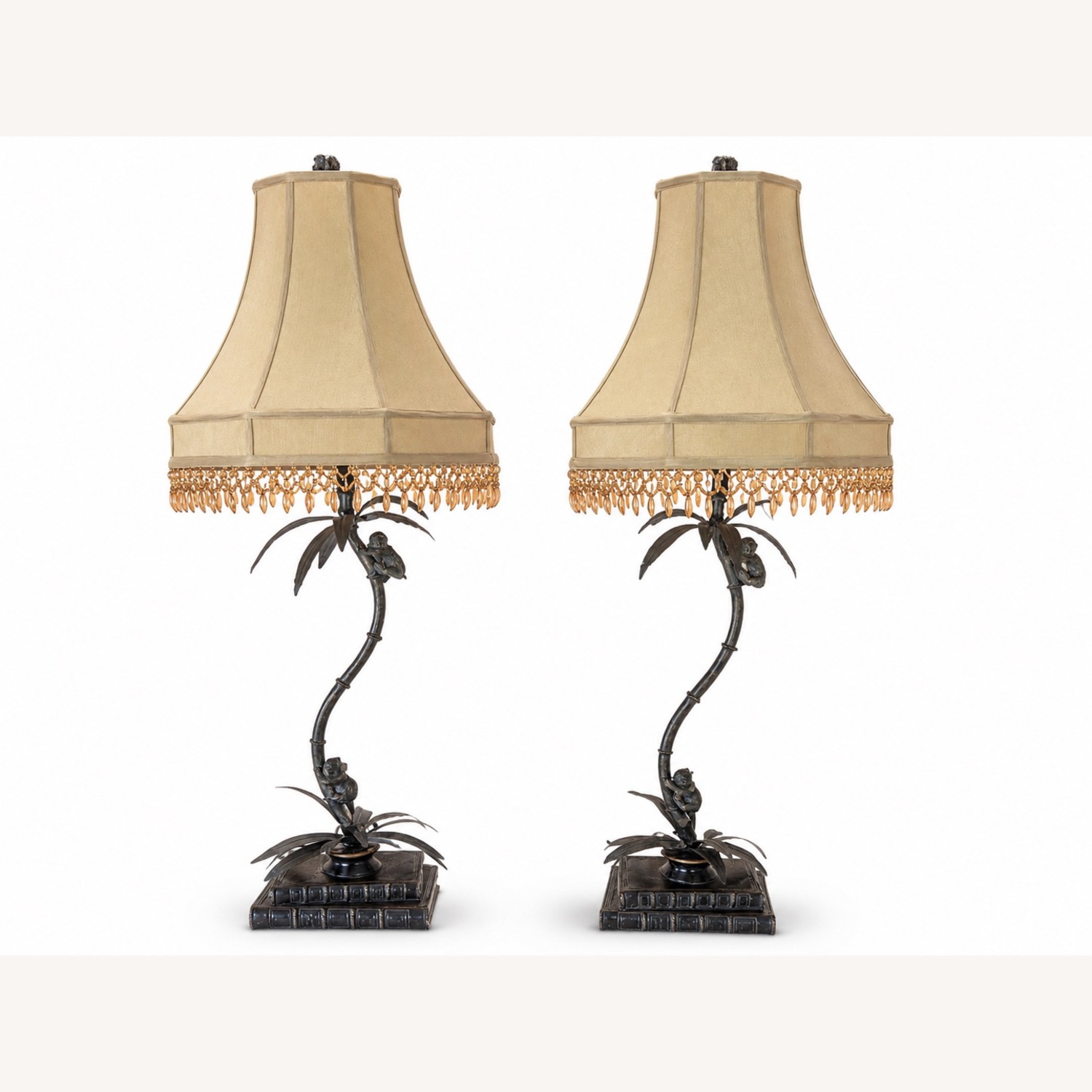Maitland-Smith Dark Bronze Table Lamps - image-11