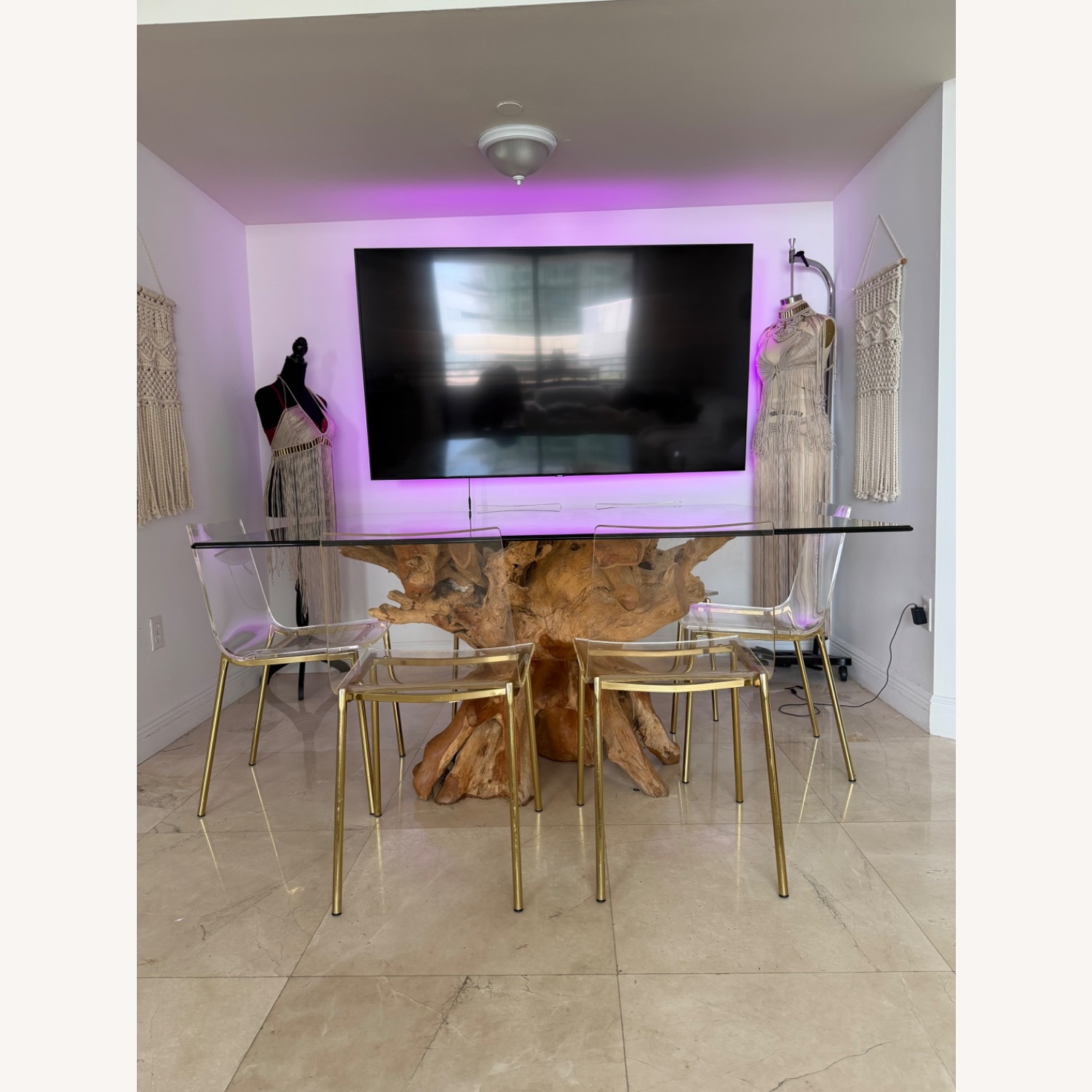 Natural Wood Dining Table - image-12