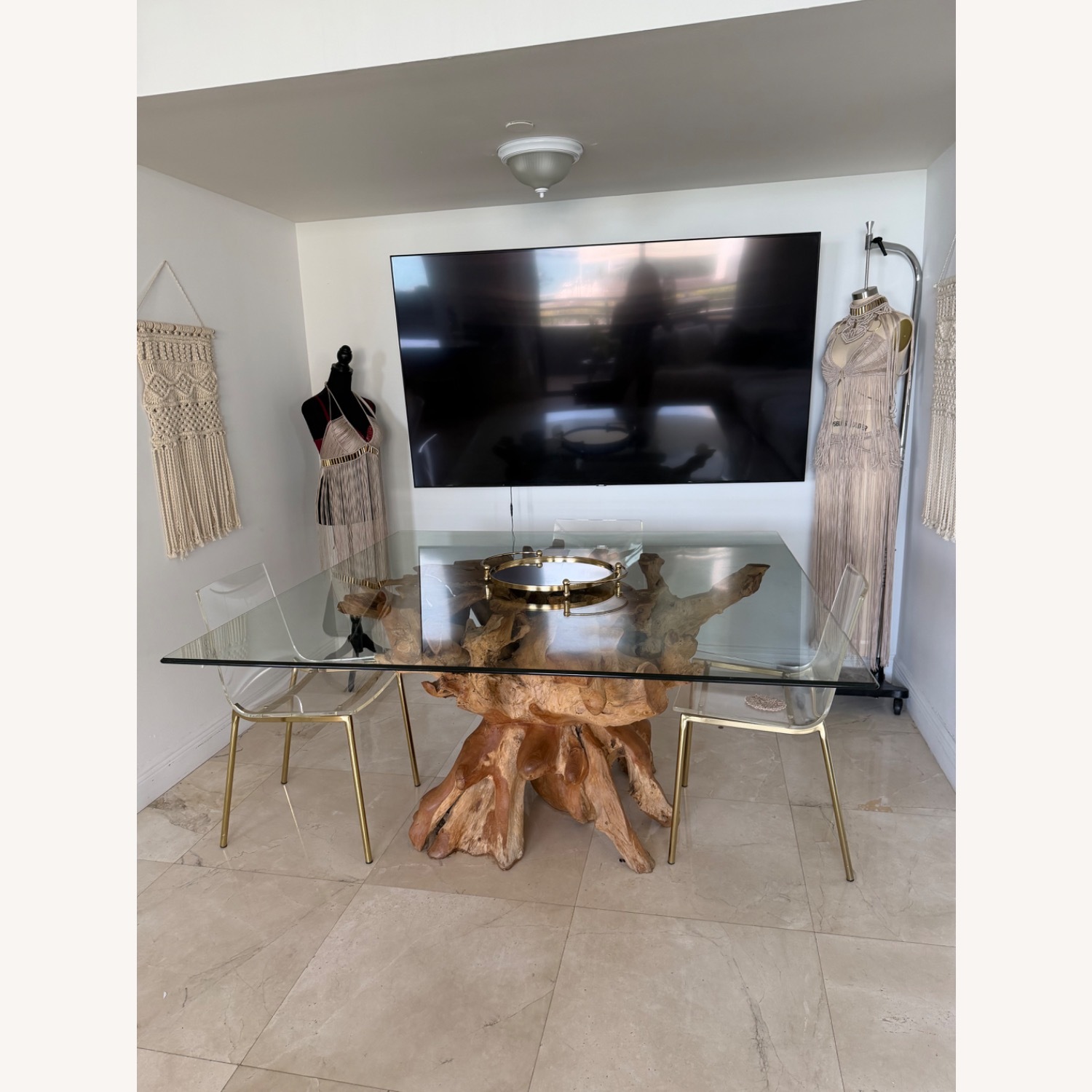 Natural Wood Dining Table - image-4