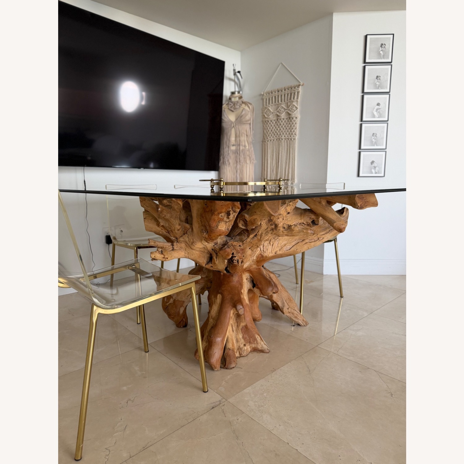 Natural Wood Dining Table - image-11