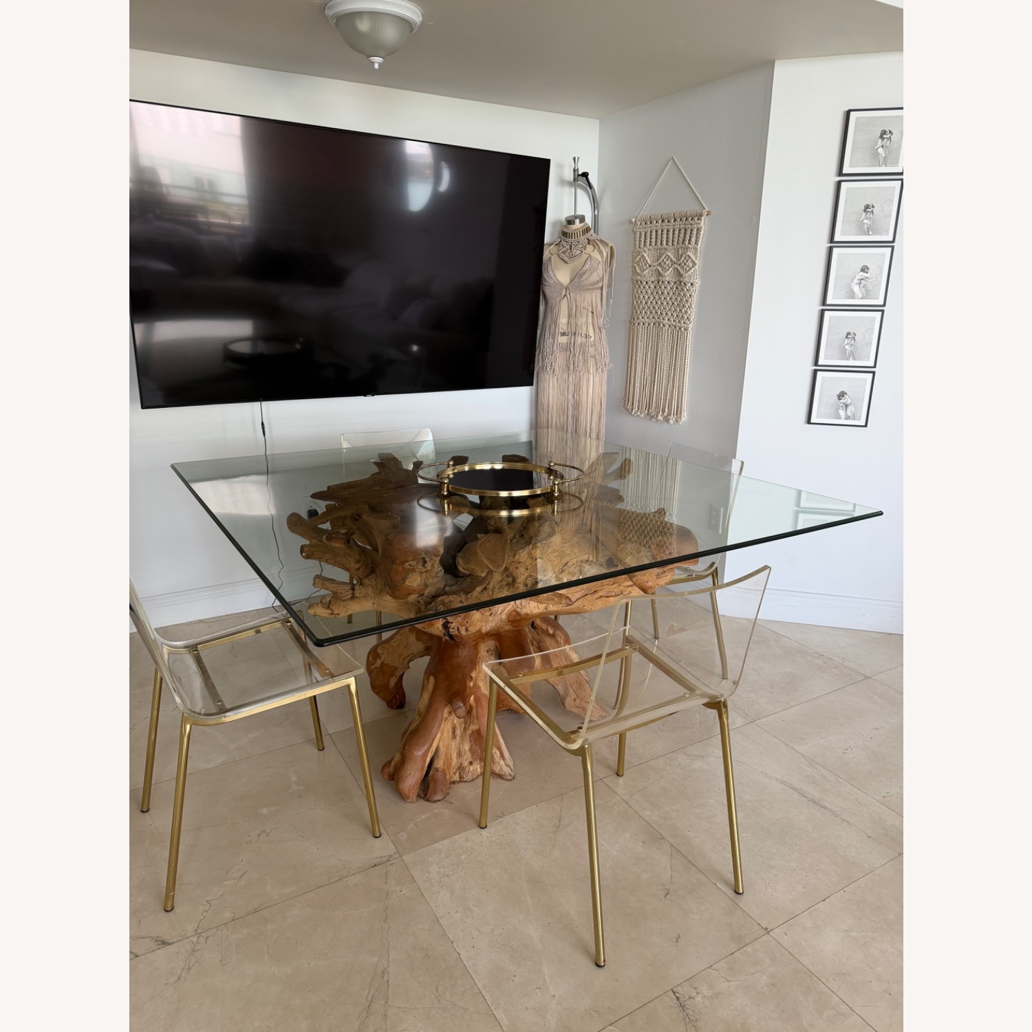 Natural Wood Dining Table - image-9