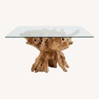 Natural Wood Dining Table