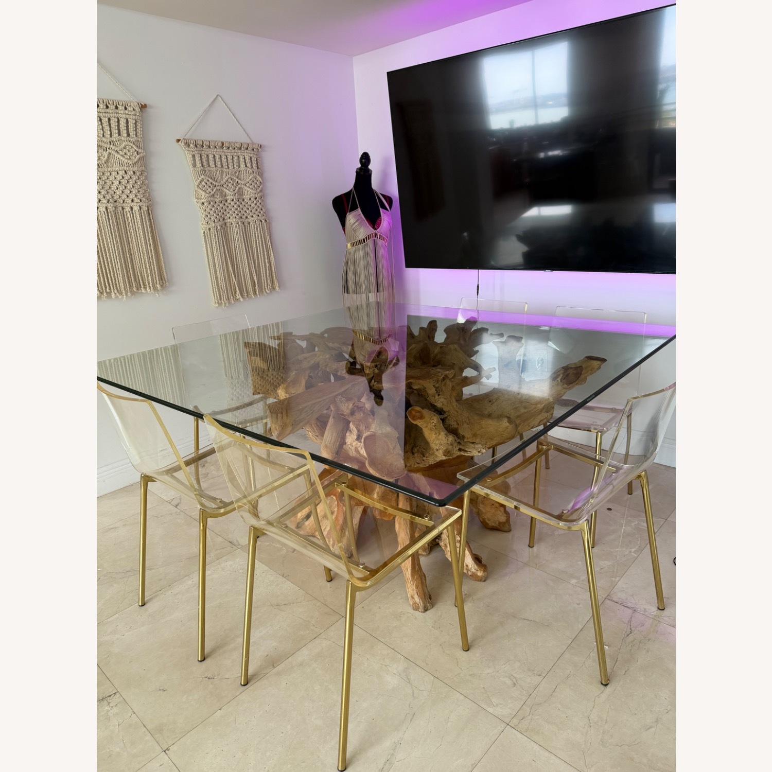 Natural Wood Dining Table - image-7