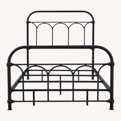 Used Ashley Furniture Nashburg Black Metal Twin Bed for sale on AptDeco