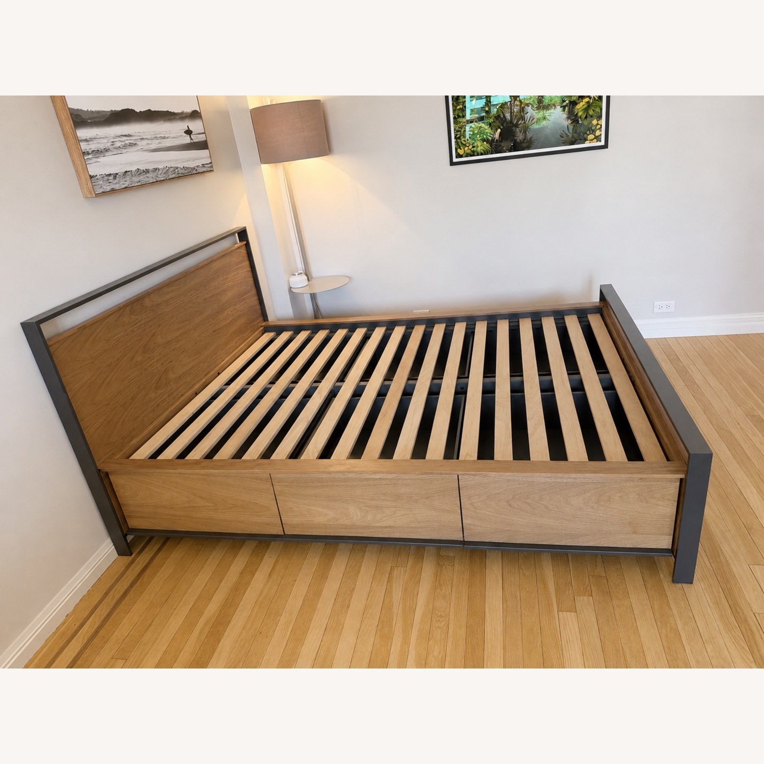 Crate & Barrel Bowery Queen Storage Bed - image-1