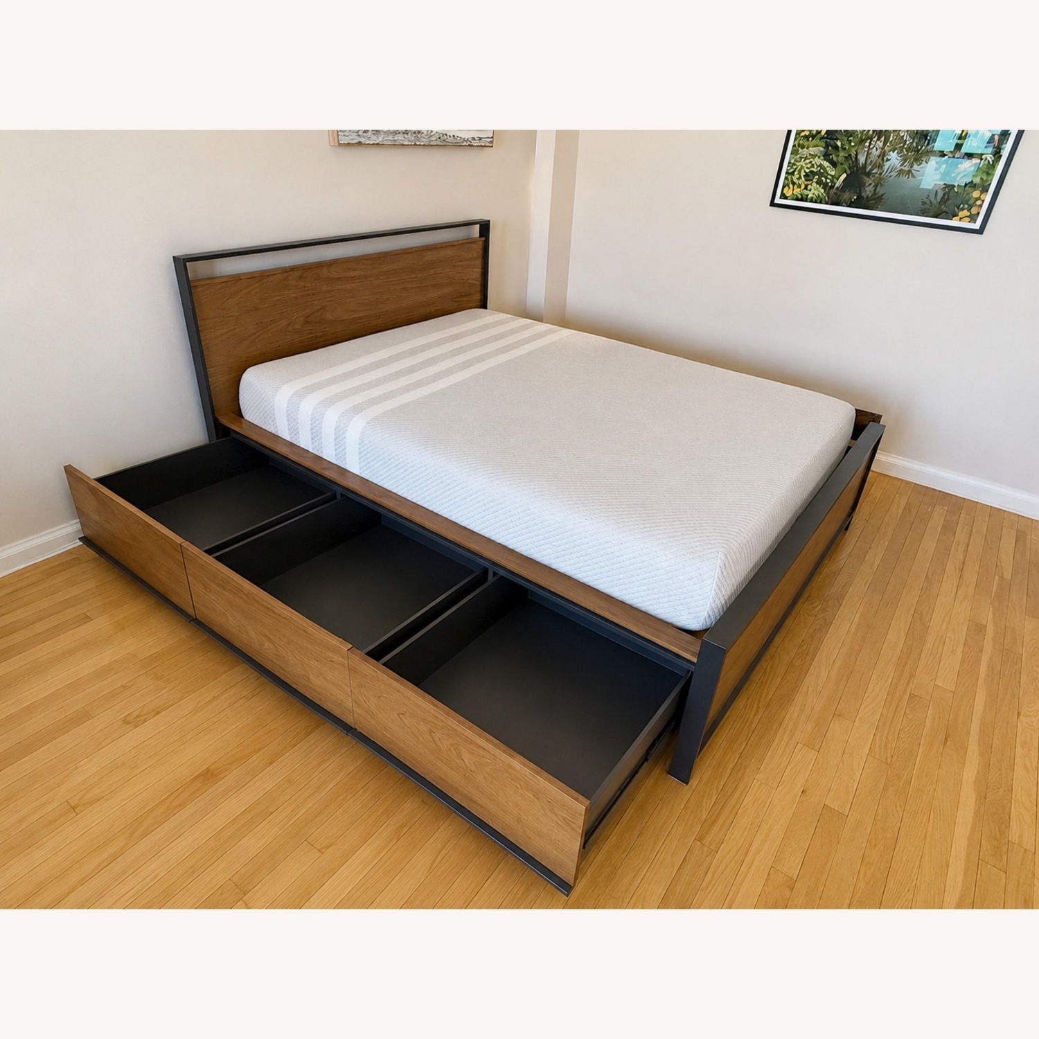 Crate & Barrel Bowery Queen Storage Bed - image-5