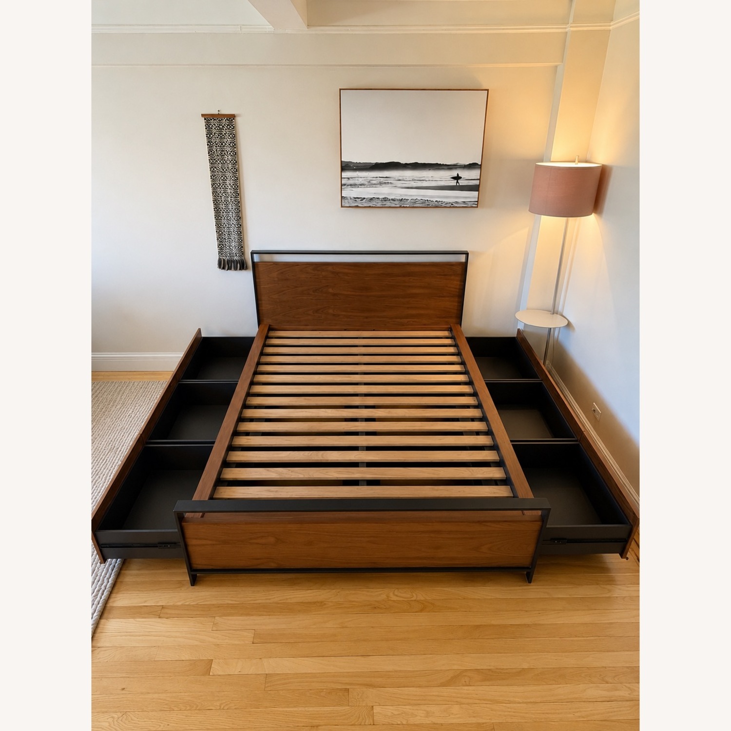 Crate & Barrel Bowery Queen Storage Bed - image-4