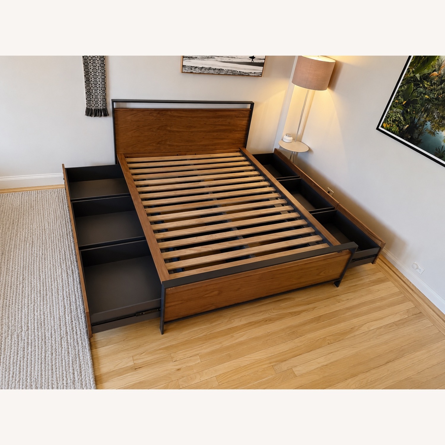 Crate & Barrel Bowery Queen Storage Bed - image-2