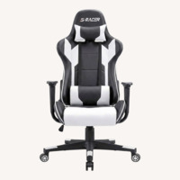 Amazon Gaming Chair White Faux Leather Office Chair