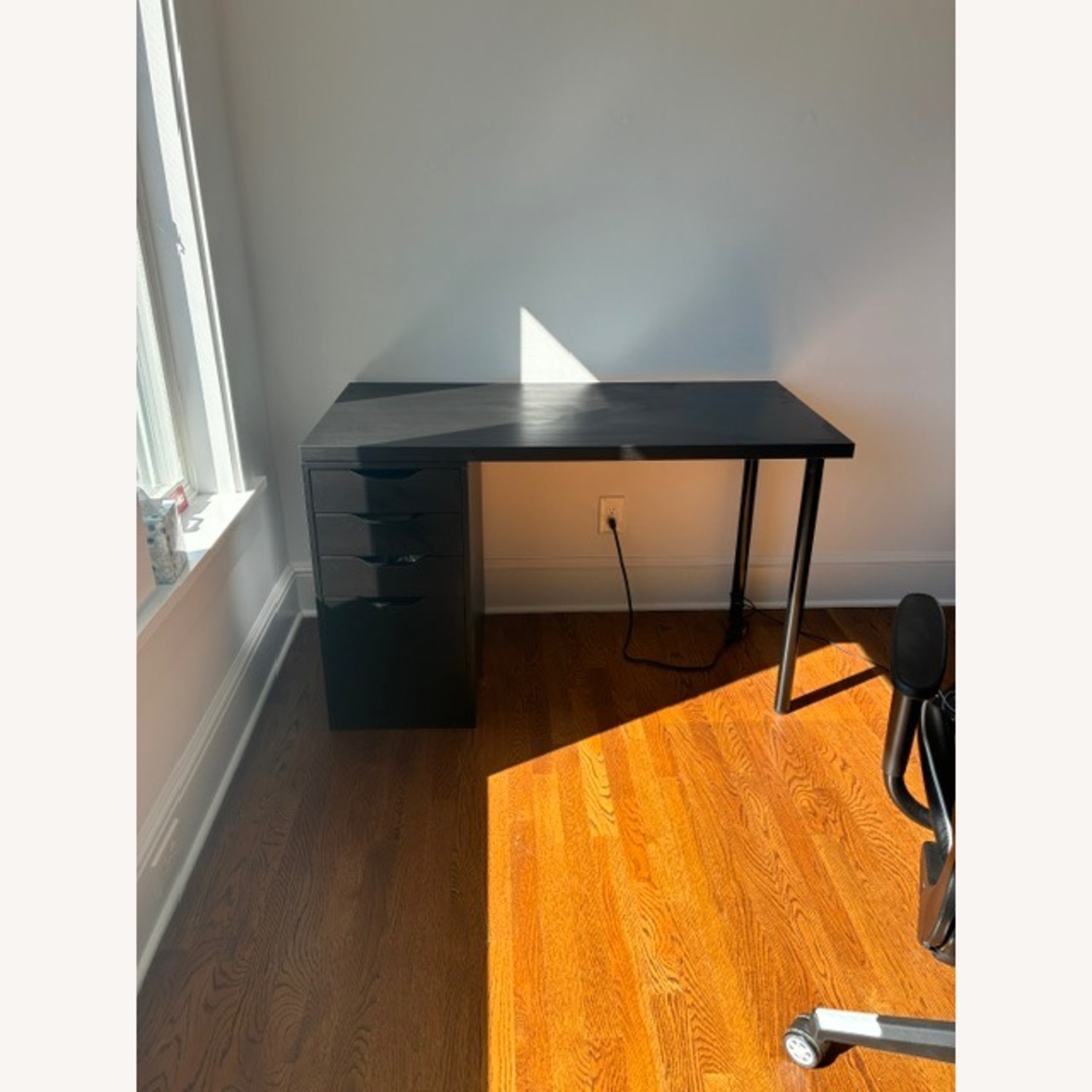 IKEA Lagkapten/alex Black Desk - image-1