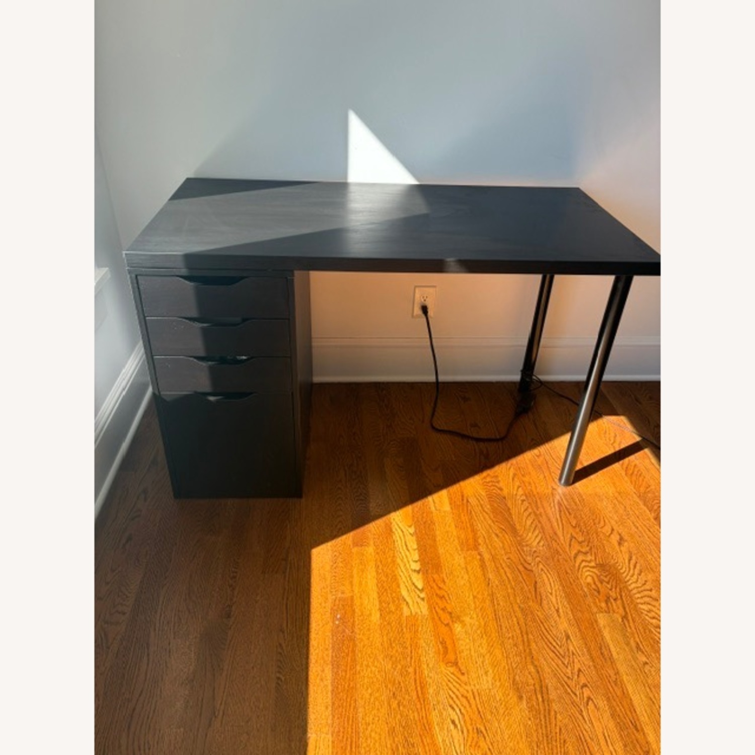 IKEA Lagkapten/alex Black Desk - image-2