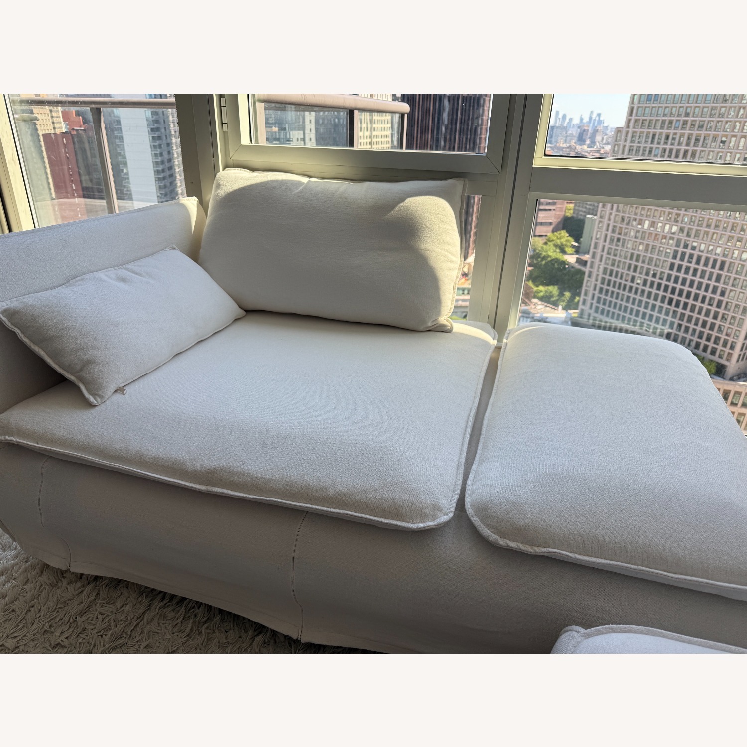 IKEA SÖDERHAMN Natural Cotton Chaise Lounge - image-2