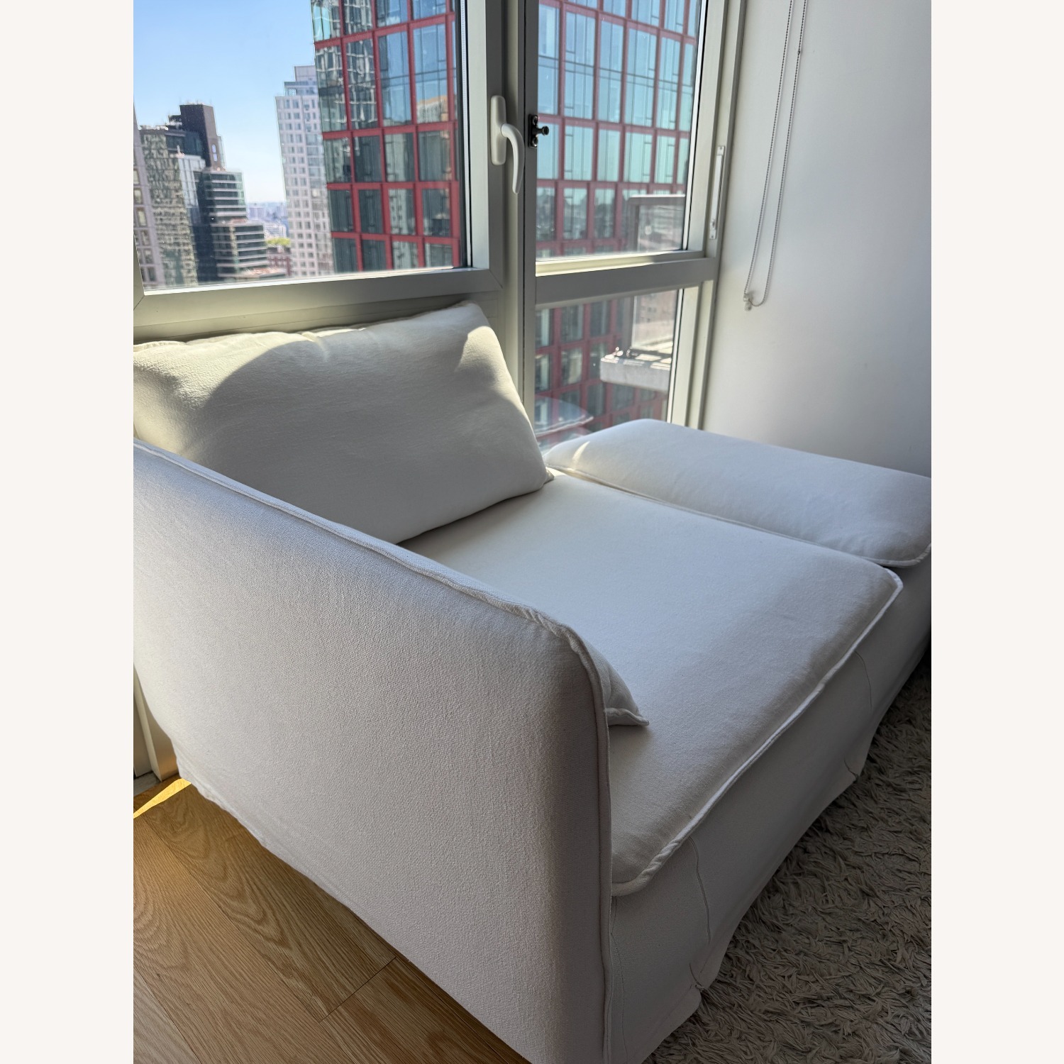 IKEA SÖDERHAMN Natural Cotton Chaise Lounge - image-3