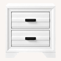 White Wood Side Tables